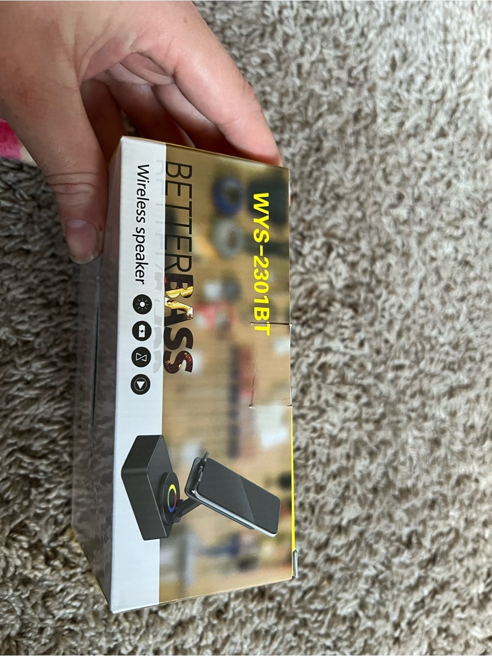 BETTERBASS WYS-2301BT Wireless Speaker - Black/Gold Packaging